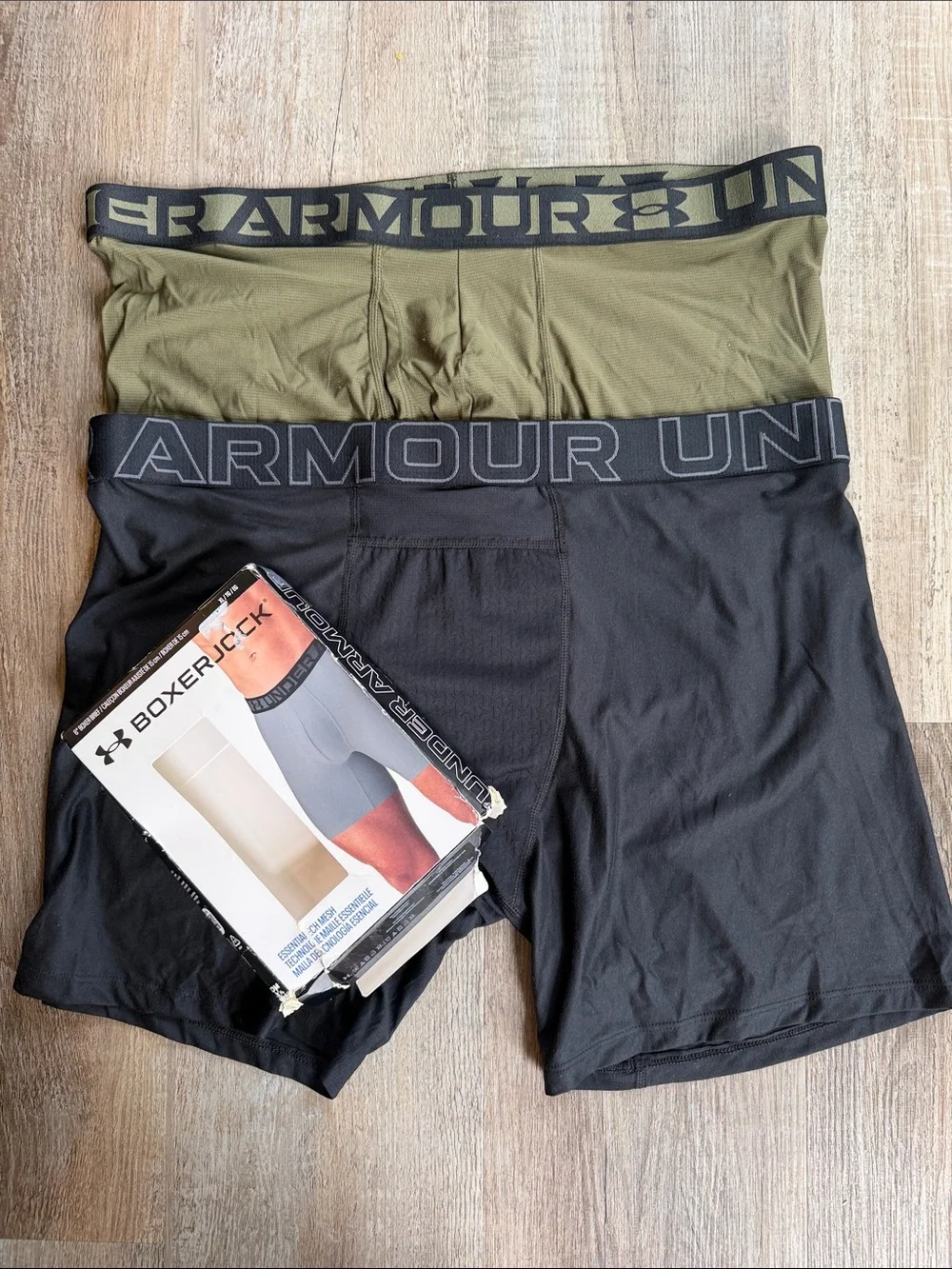 Under Armour | Men’s Boxer Briefs - Black & Olive